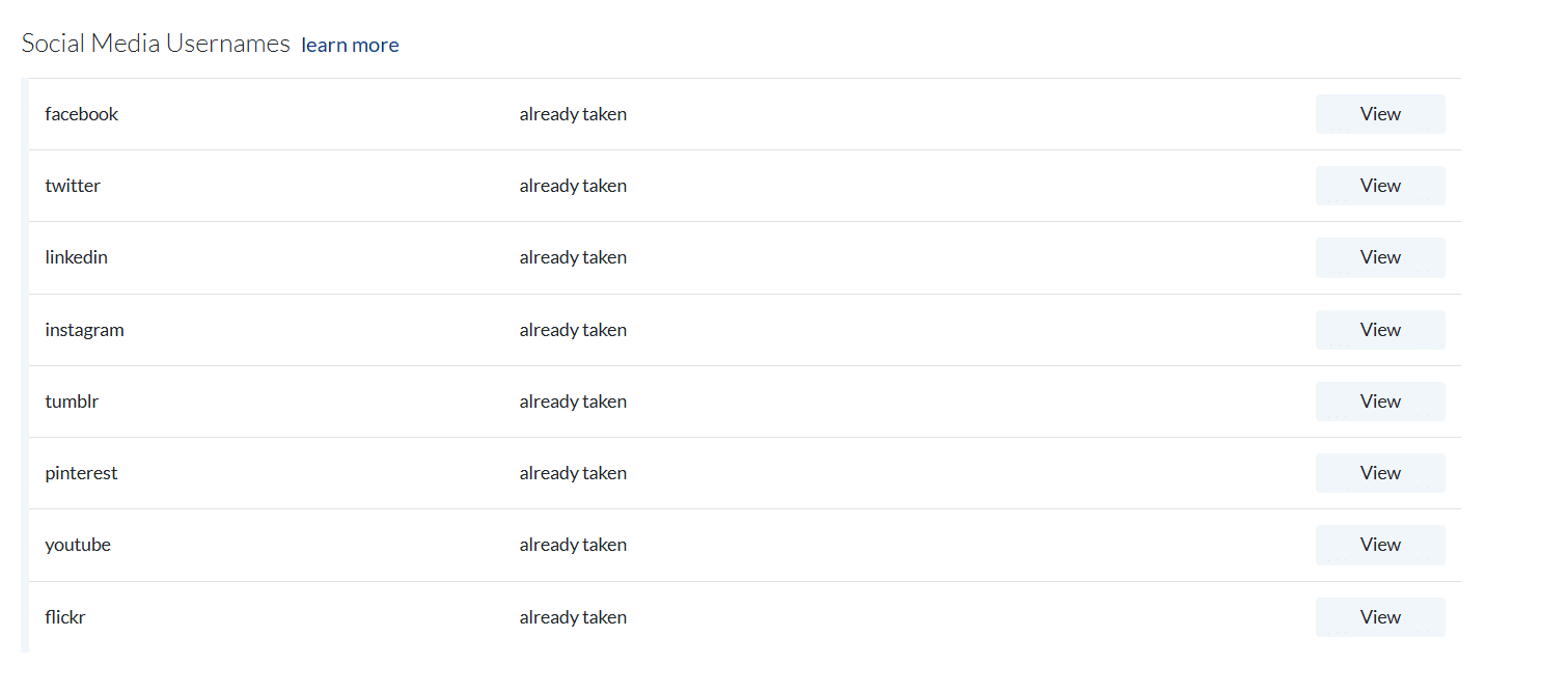 Check username availability with namecheck
